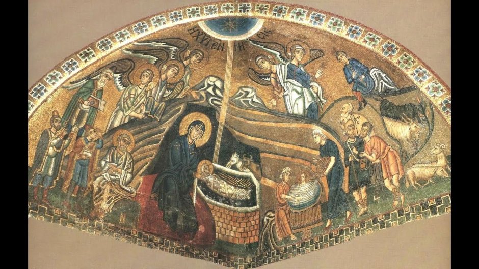 Рождество Христово мозаика иконы