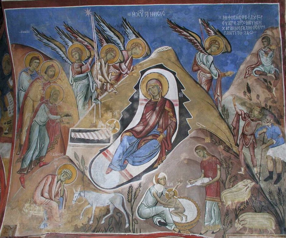 Рождество Христово икона Византия