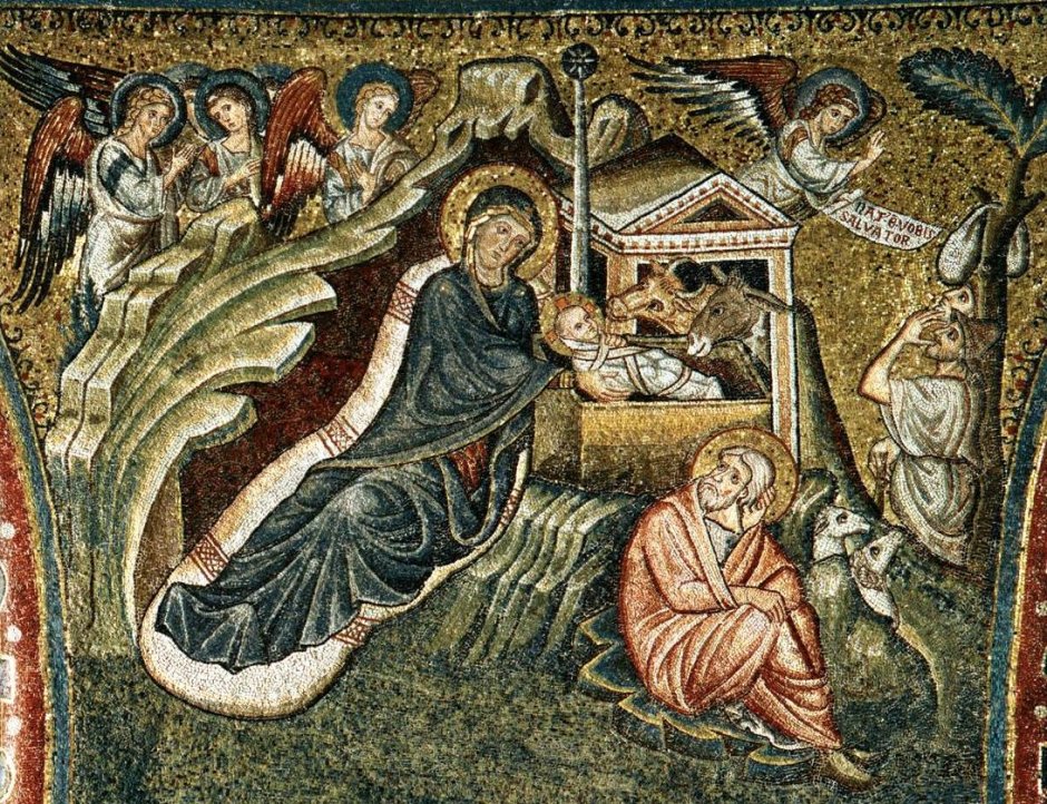 Санта Мария Маджоре мозаики Рождество