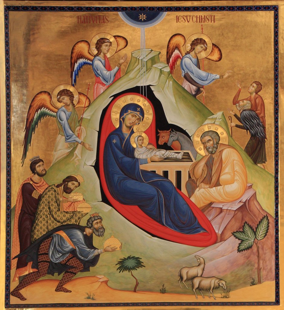 Икона Рождество Христово с двунадесятыми праздниками