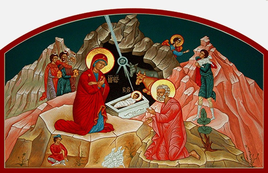 Икона Рождество Христово Зинон