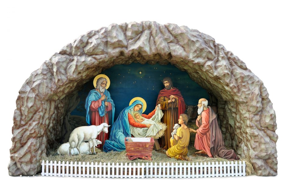Дева Мария с младенцем на Рождественский вертеп
