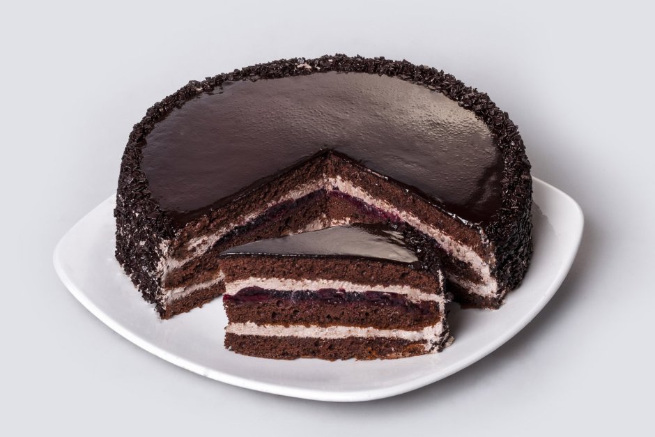 Бисквитный шоколадный торт Моцарт