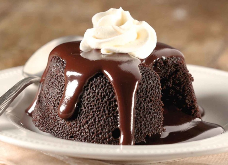Шоколадный лава кейк