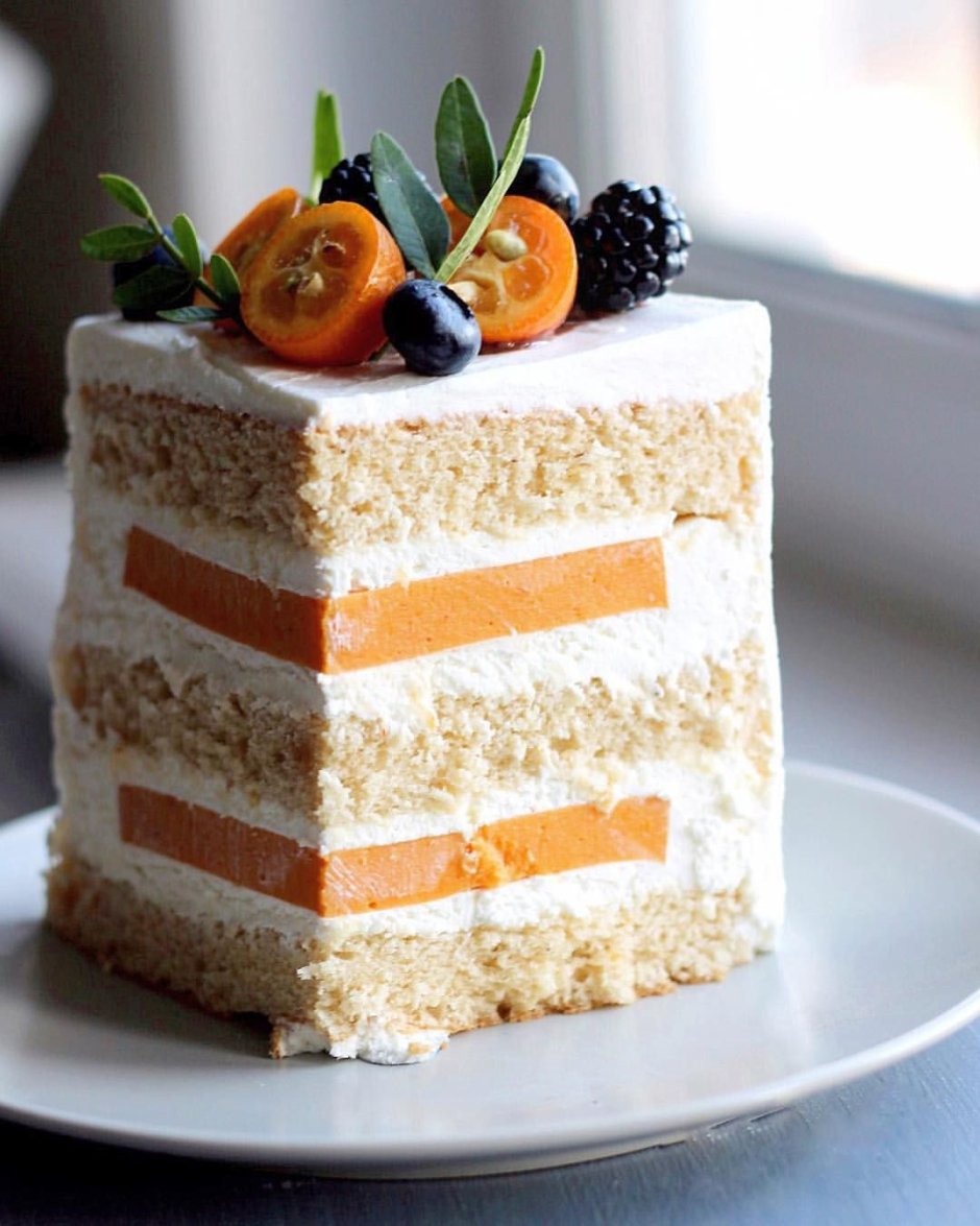 Суфлейный апельсиновый торт