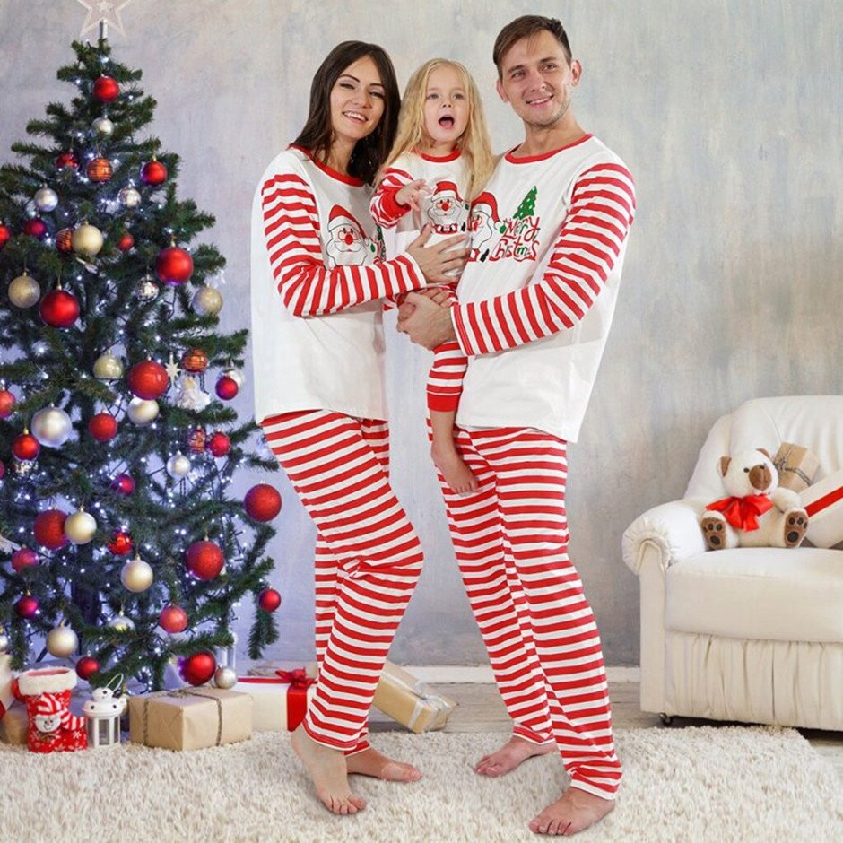 Рождественские пижамы Фэмили лук