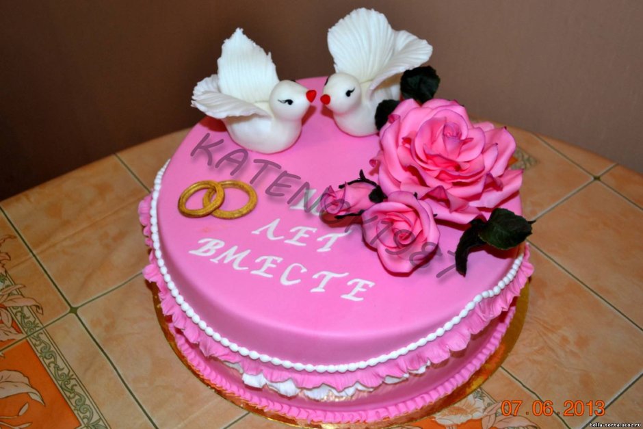 Украшение торта на годовщину свадьбы 11 лет