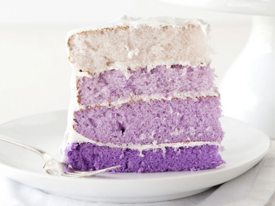 Фиолетовый торт с карамелью
