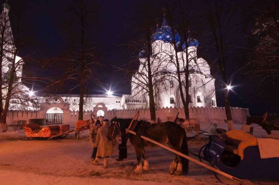 Село Филипповское зимой Владимирская область