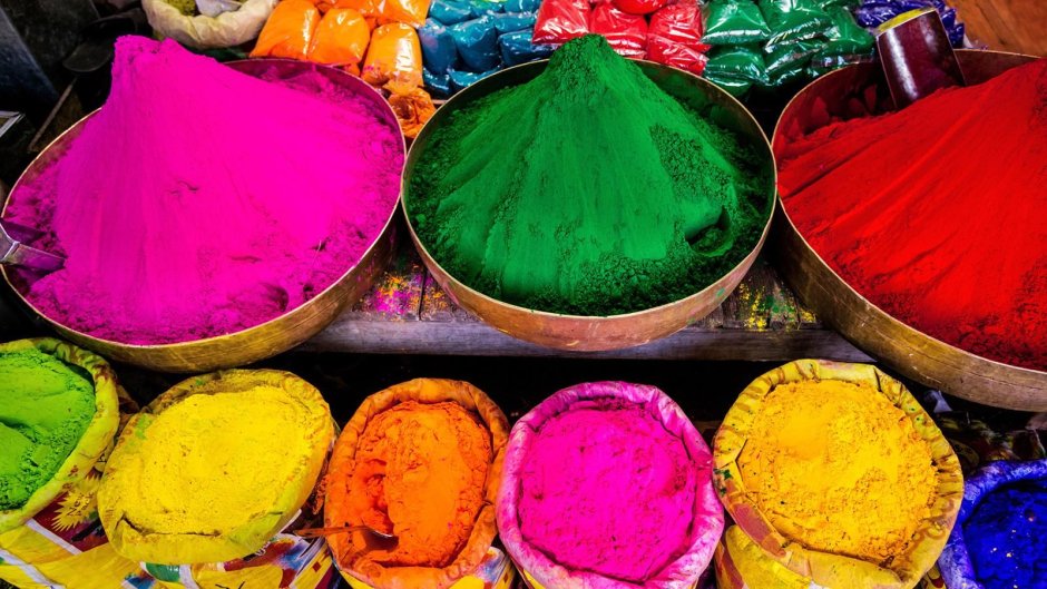 Индия яркие краски