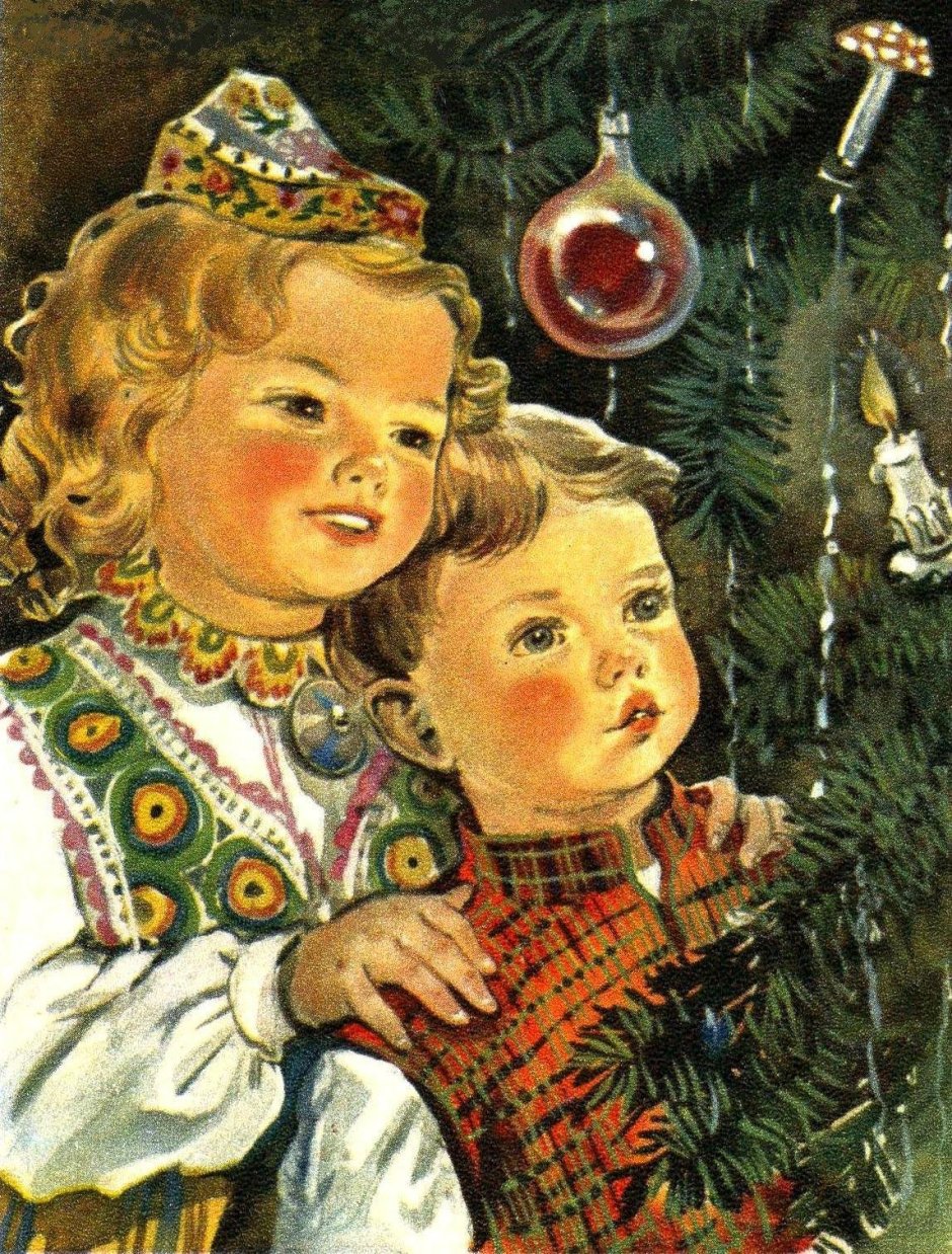 Советские открытки с Рождеством