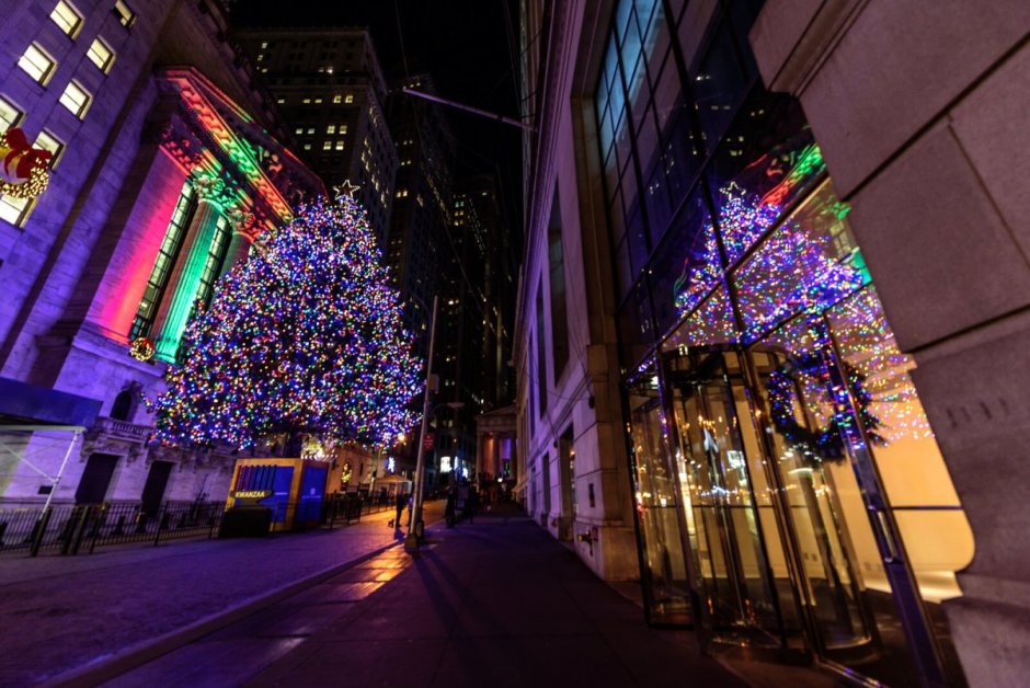 Улочки Нью Йорк в Рождество