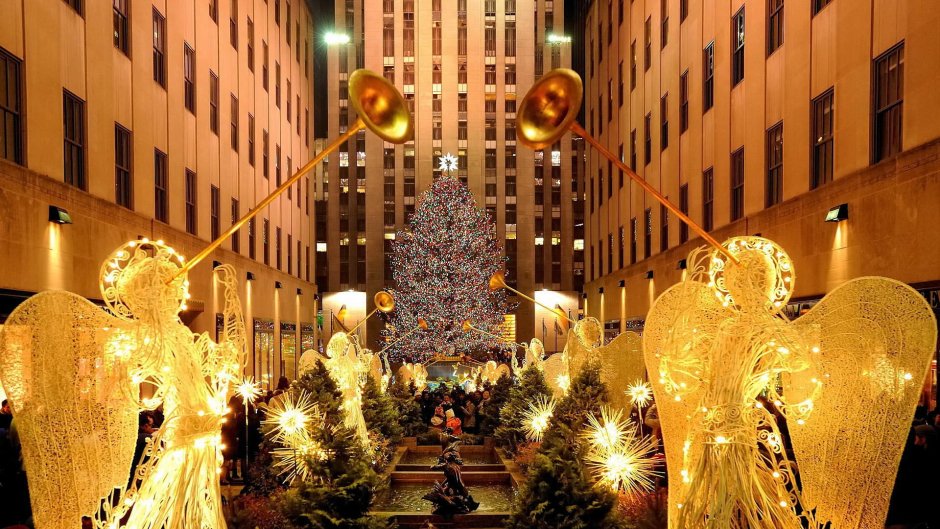 Пятая Авеню Нью-Йорк в Рождество