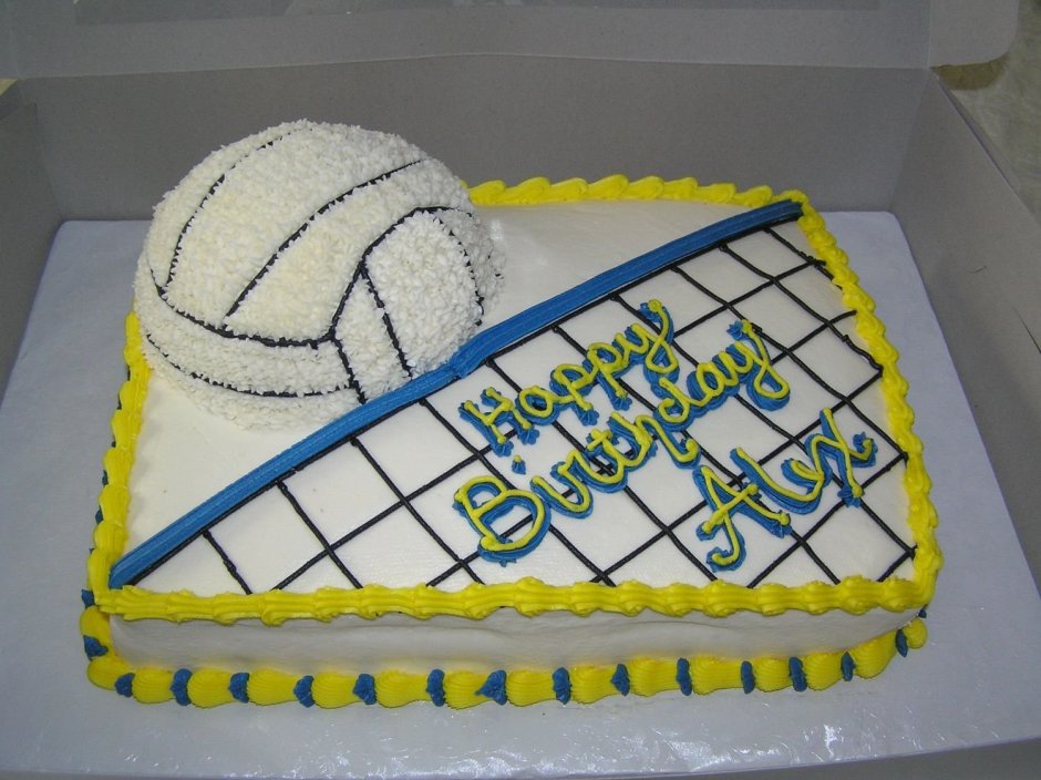 Торт в волейбольном стиле