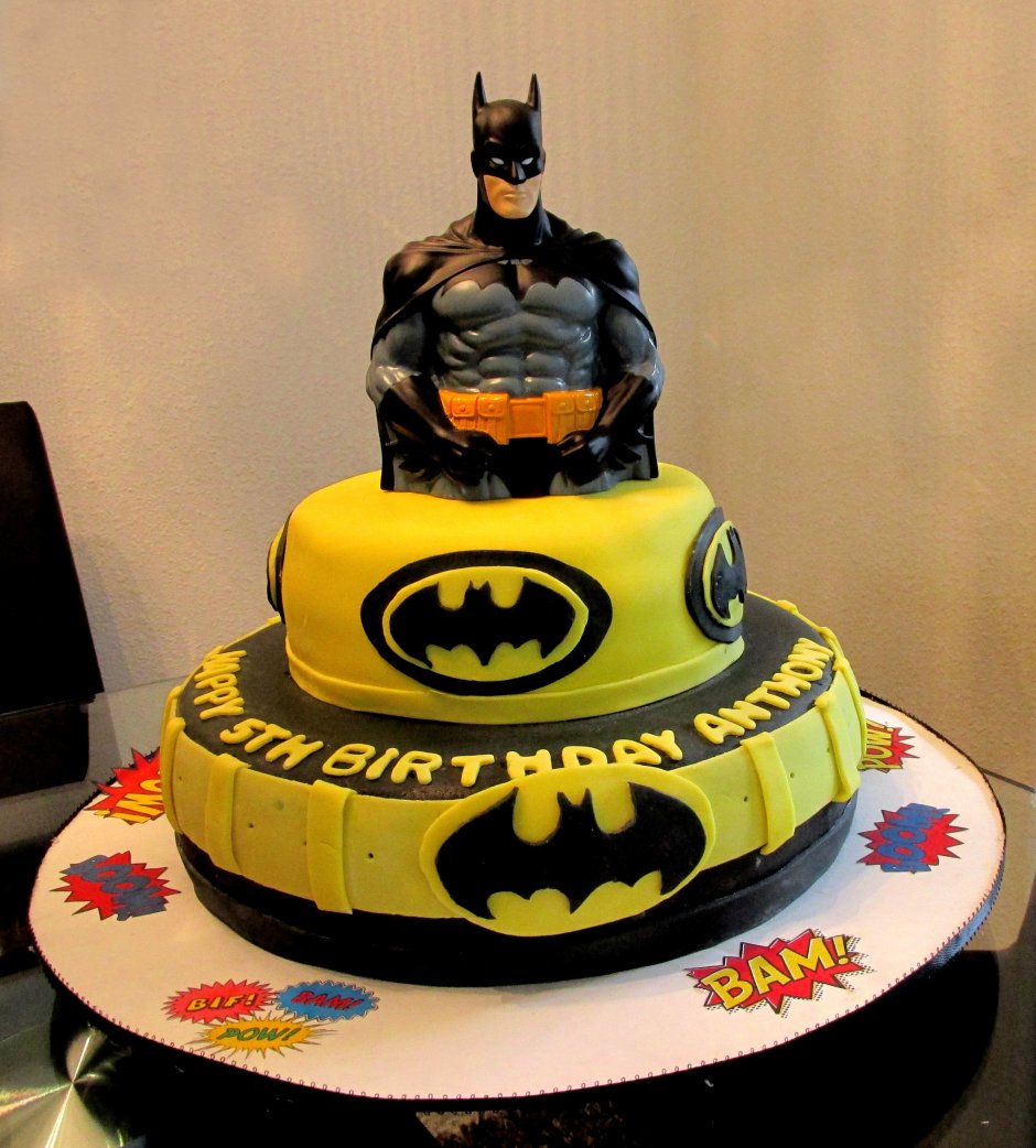 Торт с Бэтменом с печатью