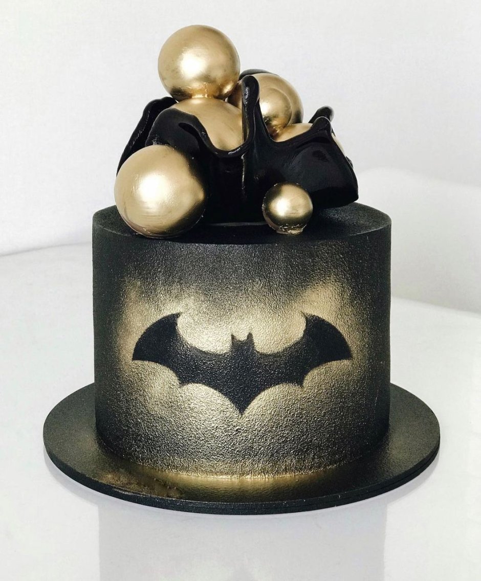 Бэтмен для торта с контуром