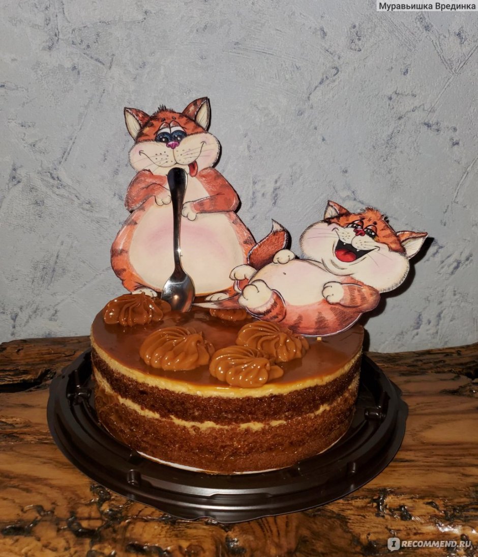 Торт кот сгущенный