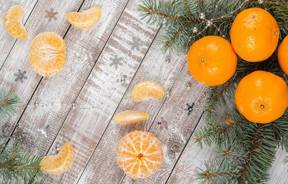 Новогодний декор из апельсинов