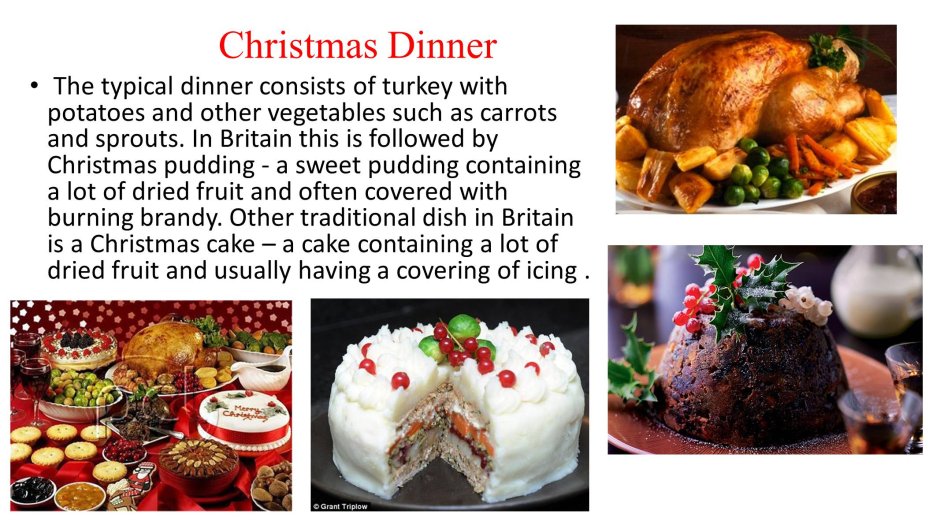 Christmas food in Britain презентация