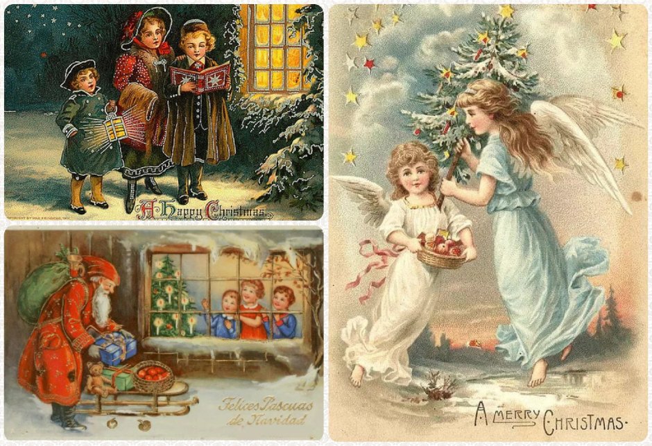 Красивые Рождественские открытки