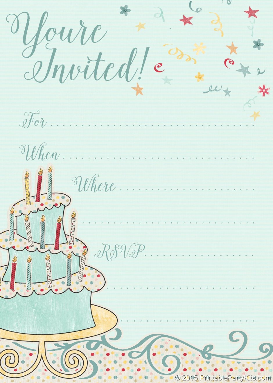 Birthday Party приглашение
