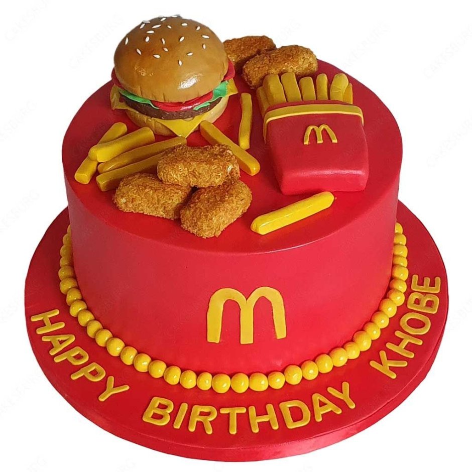 Дизайн торта Макдоналдс