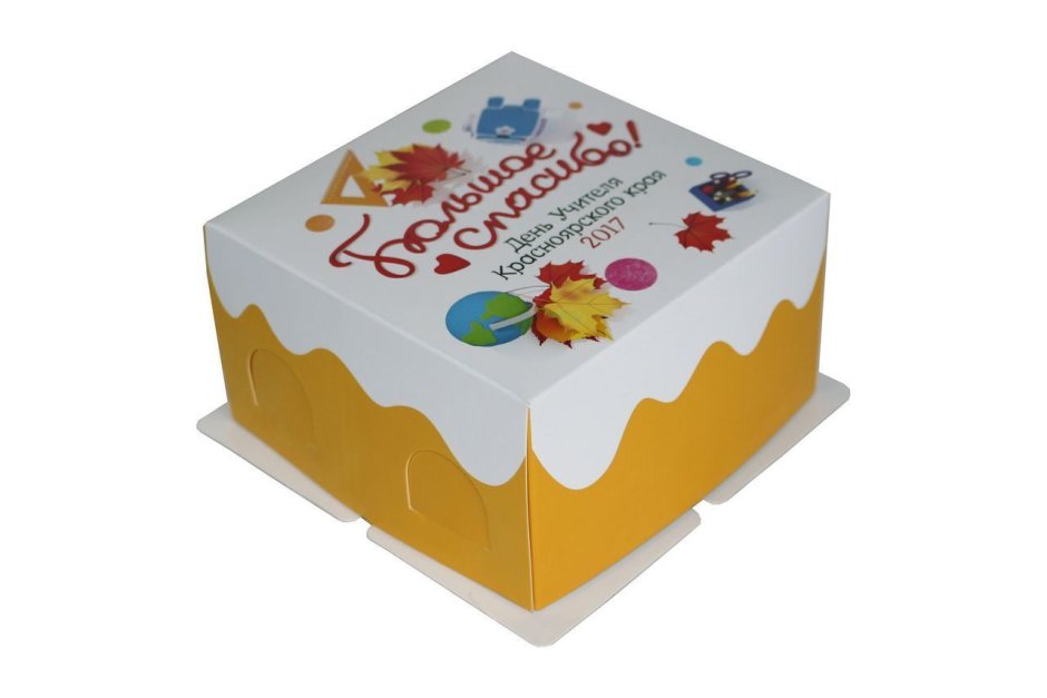 Коробка с тортом рисунок