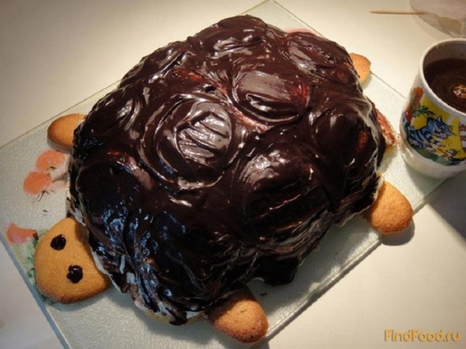 Торт черепаха из печенья