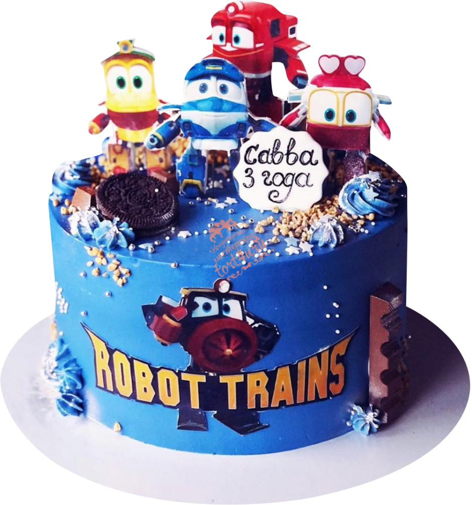 Торт роботы поезда