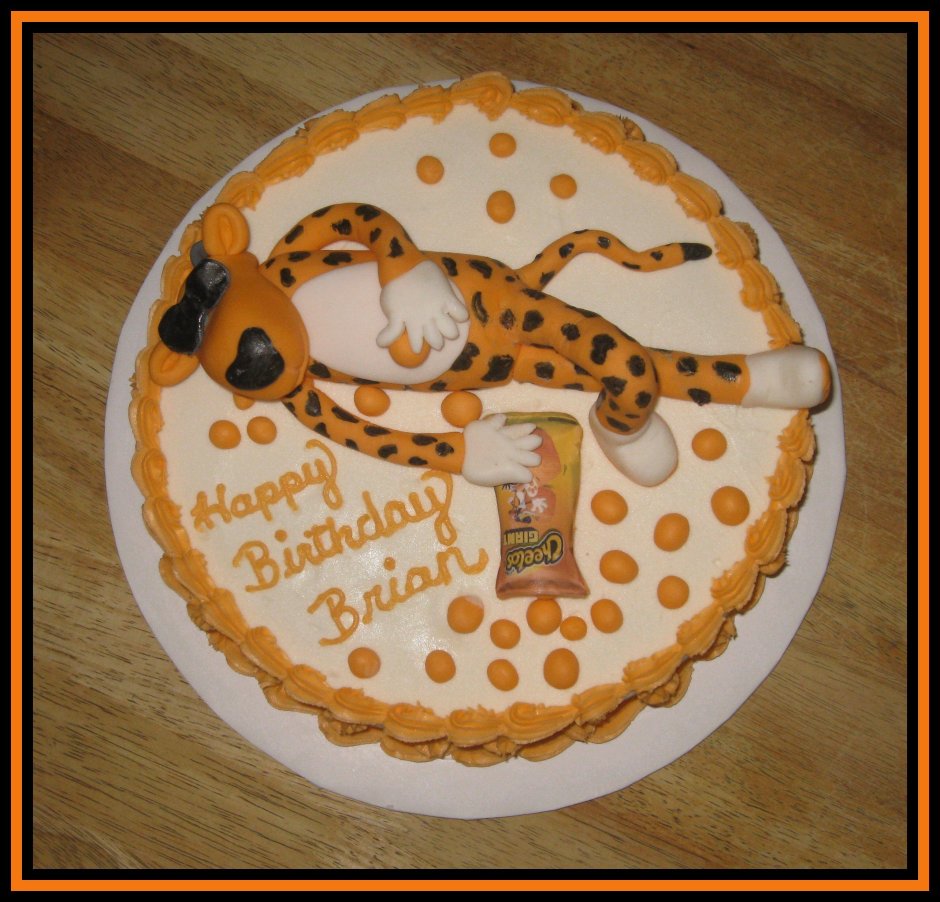 Торт с гепардом детский