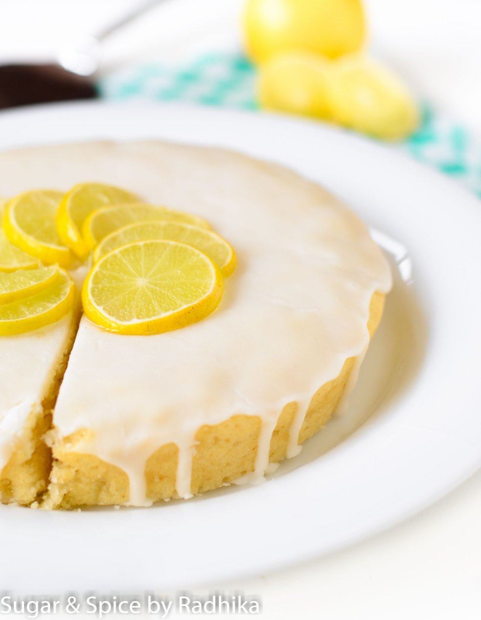 Торт с творогом и лимоном