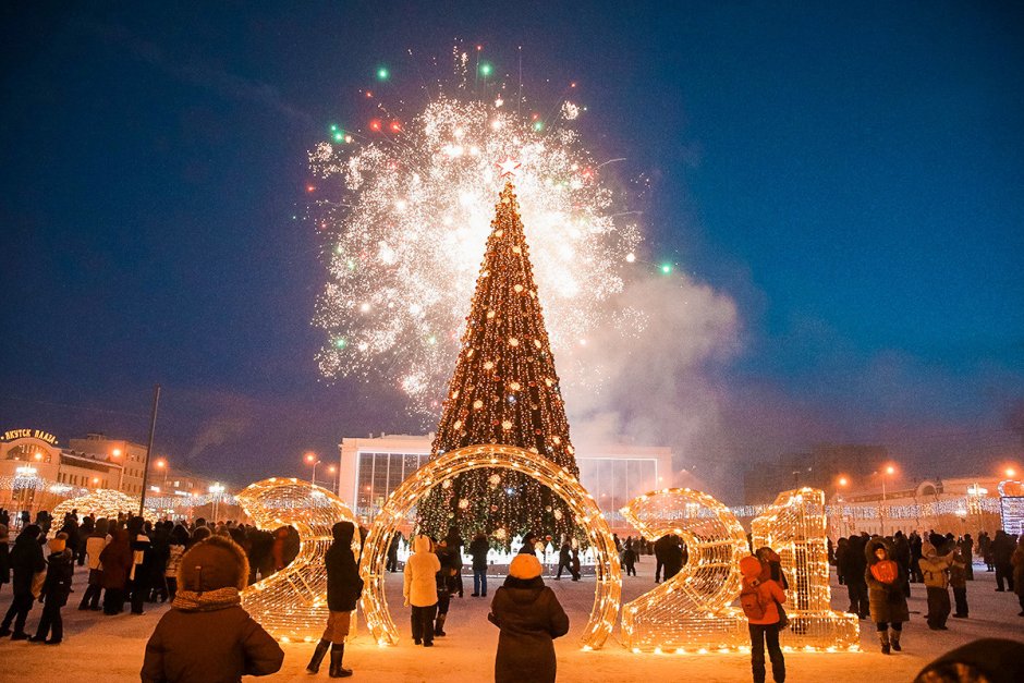 Москва Рождество 2020