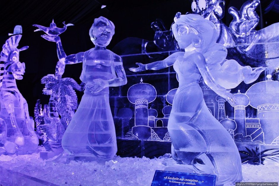 Скульптуры изо льда Иркутск