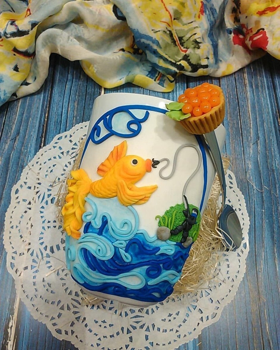 Торт Золотая рыбка