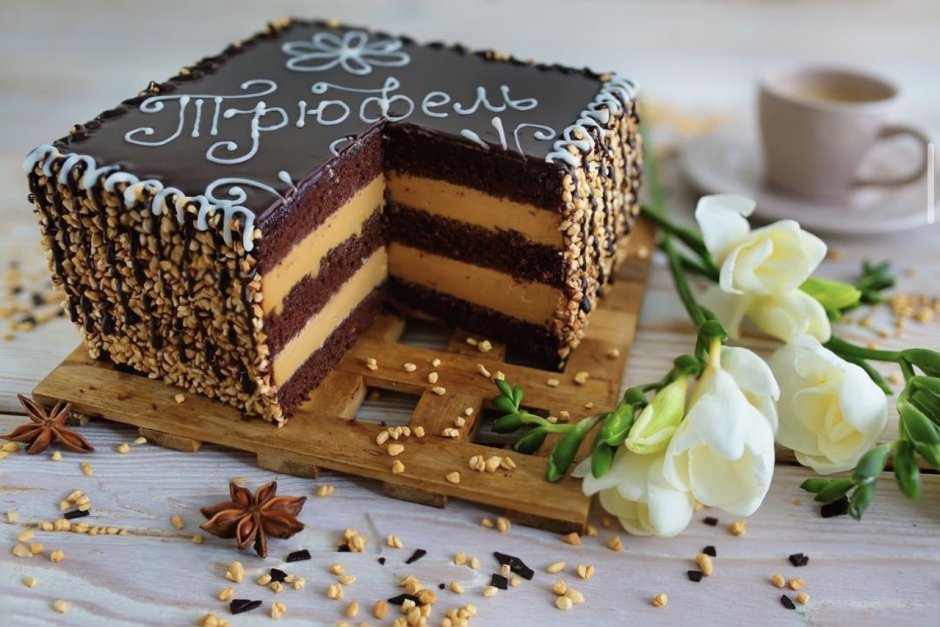 Торт золотой ключик со сгущенкой