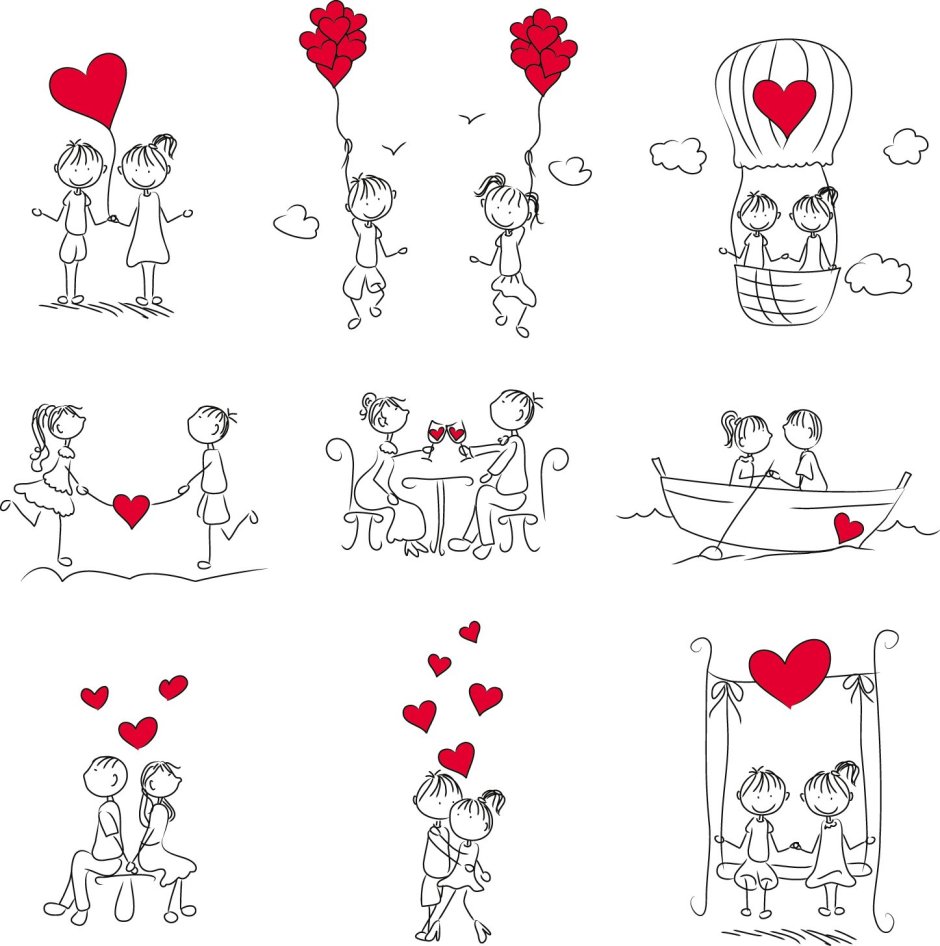 Маленькие рисунки про любовь
