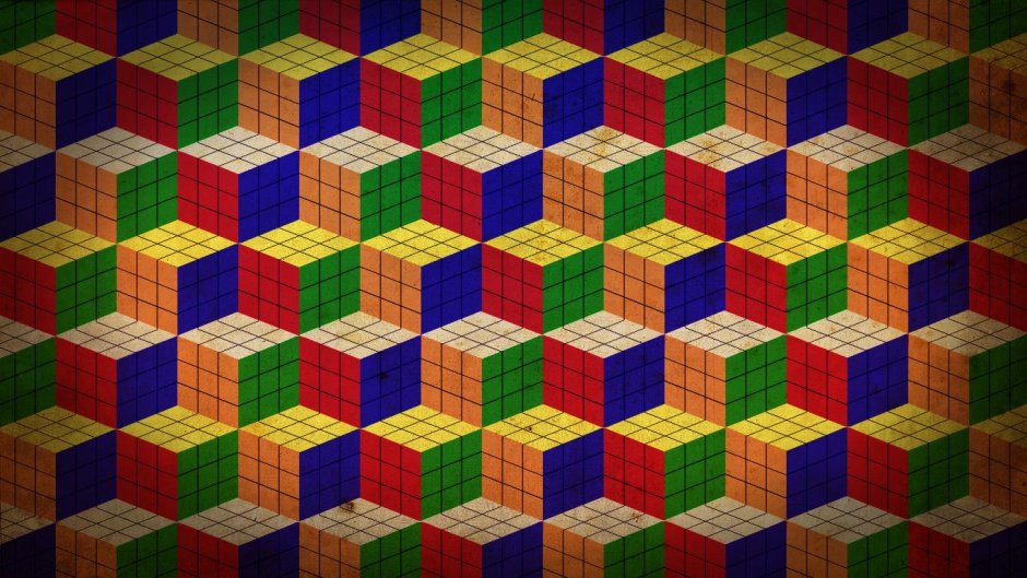 Фон кубиков рубиков