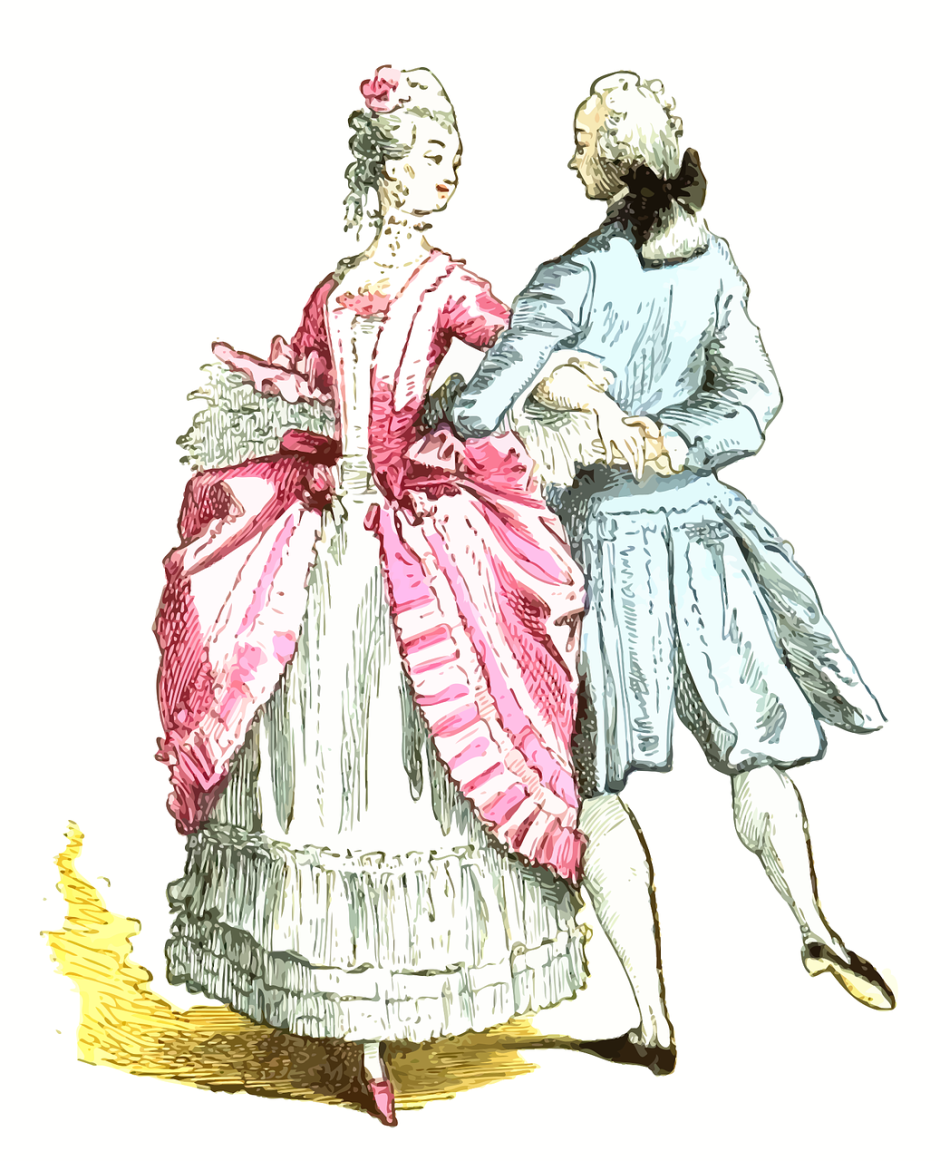 Бальные костюмы 18 века во Франции