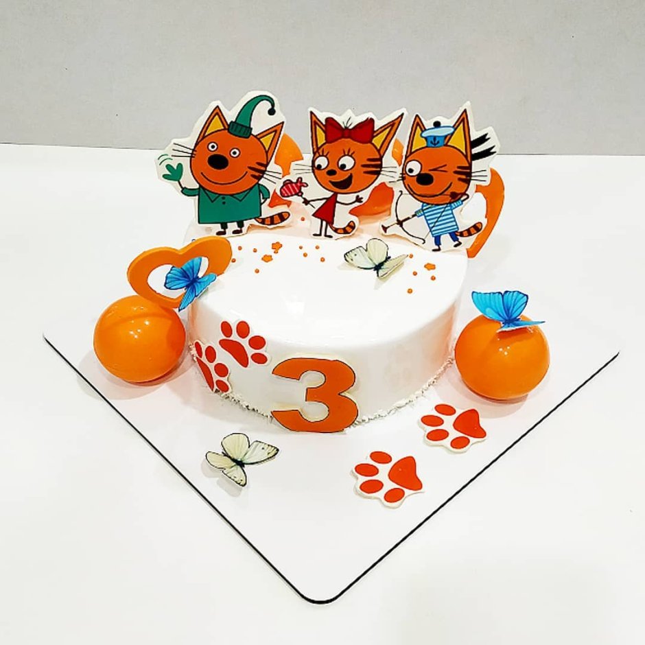 Торт три кота для мальчика 5 лет