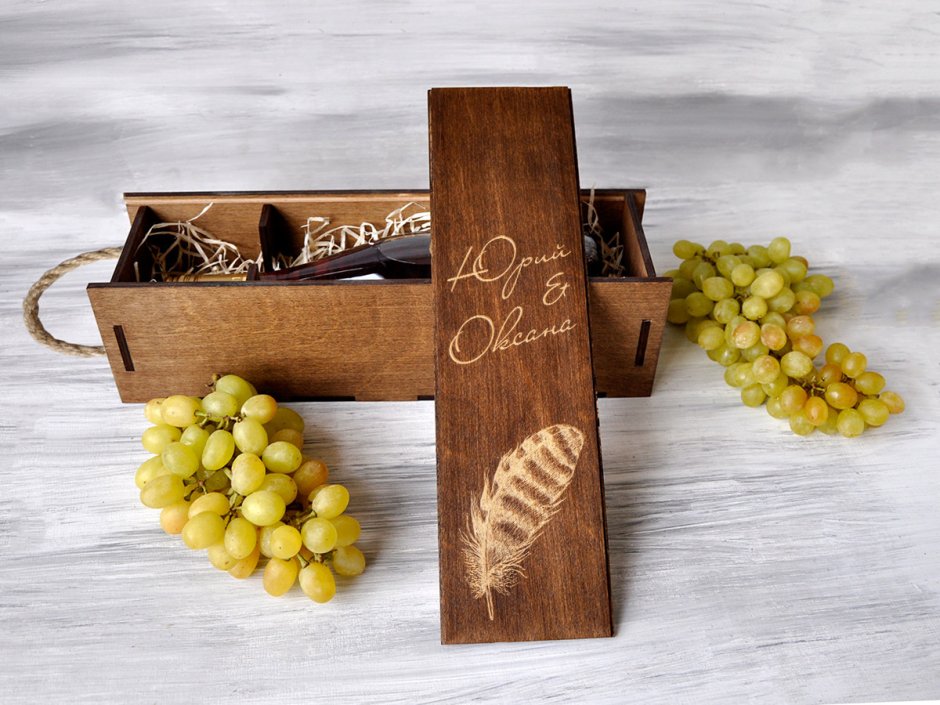 Деревянная упаковка для вина
