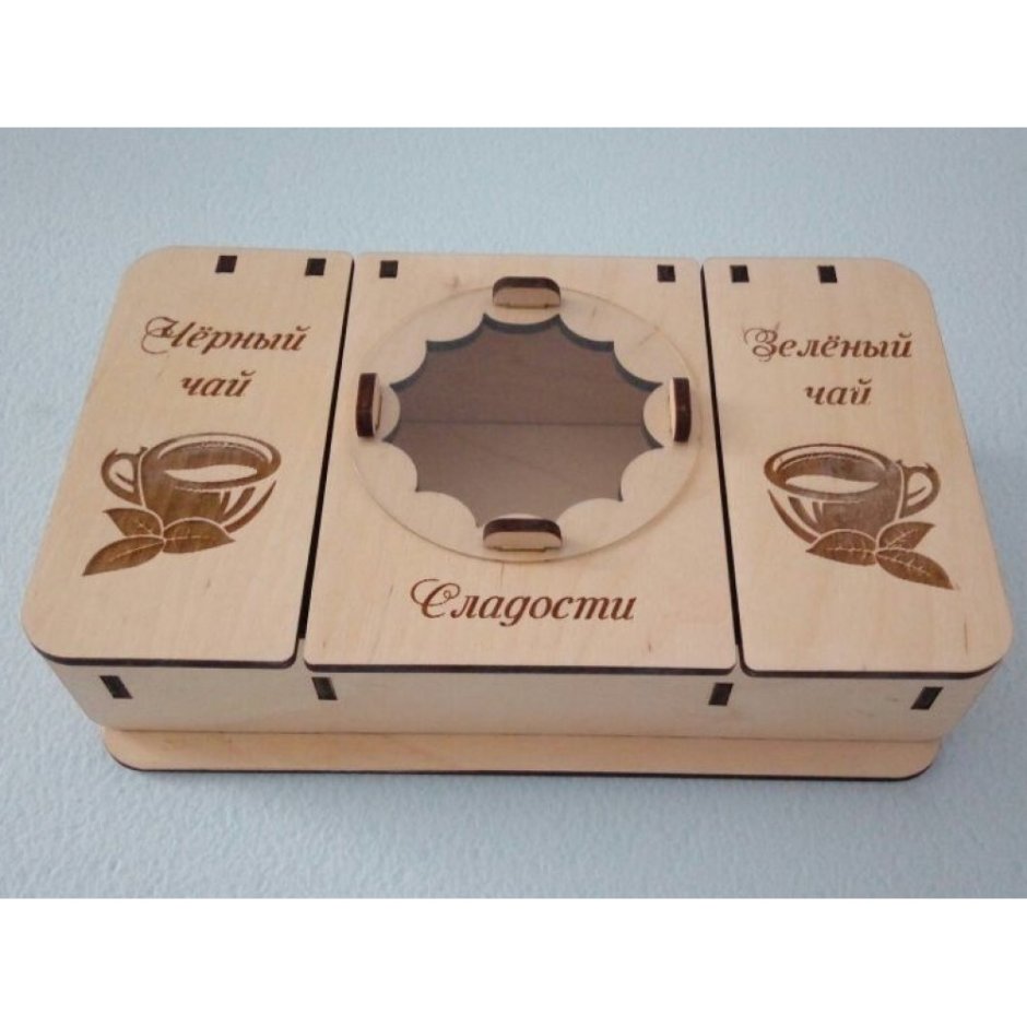Коробка для чая из фанеры