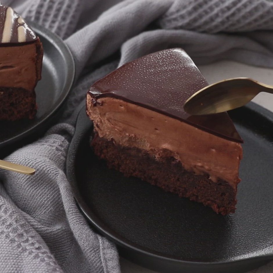 Муссовый торт клубника шоколад