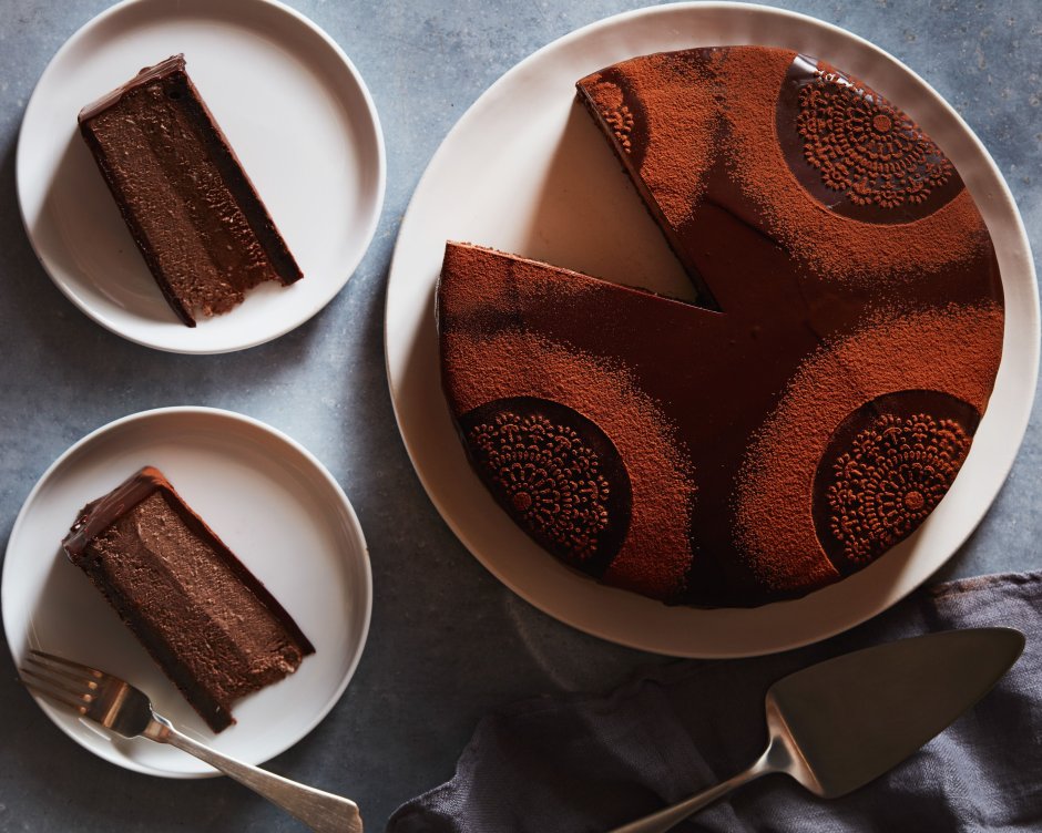 Тортик муссовый три шоколада