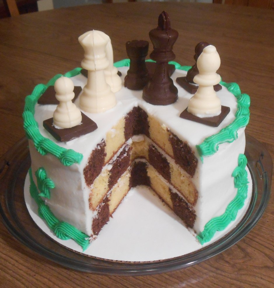 Торт в шахматном порядке