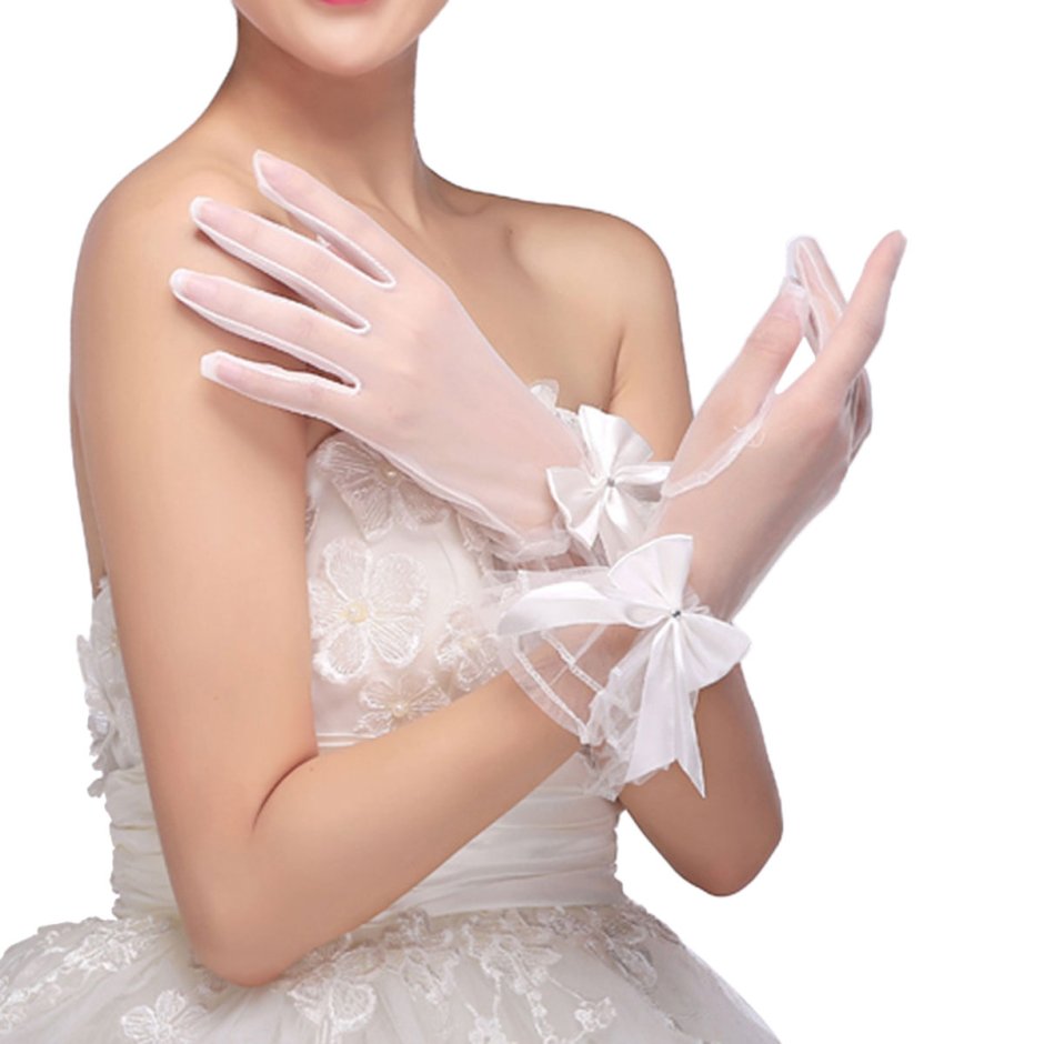 Красивые Свадебные перчатки