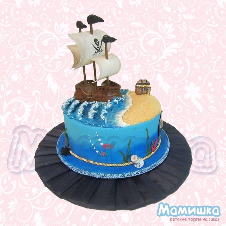 Муссовый торт в пиратском стиле