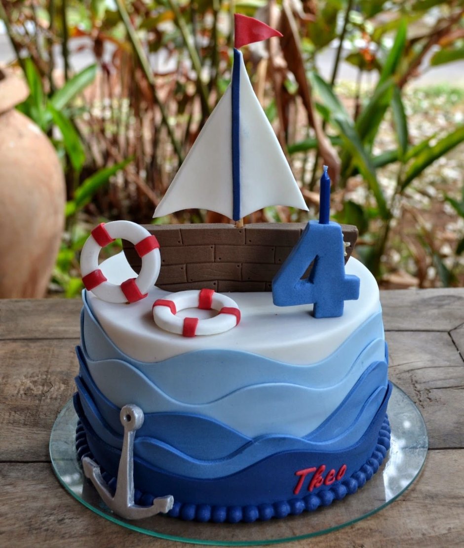 Торт в морском стиле