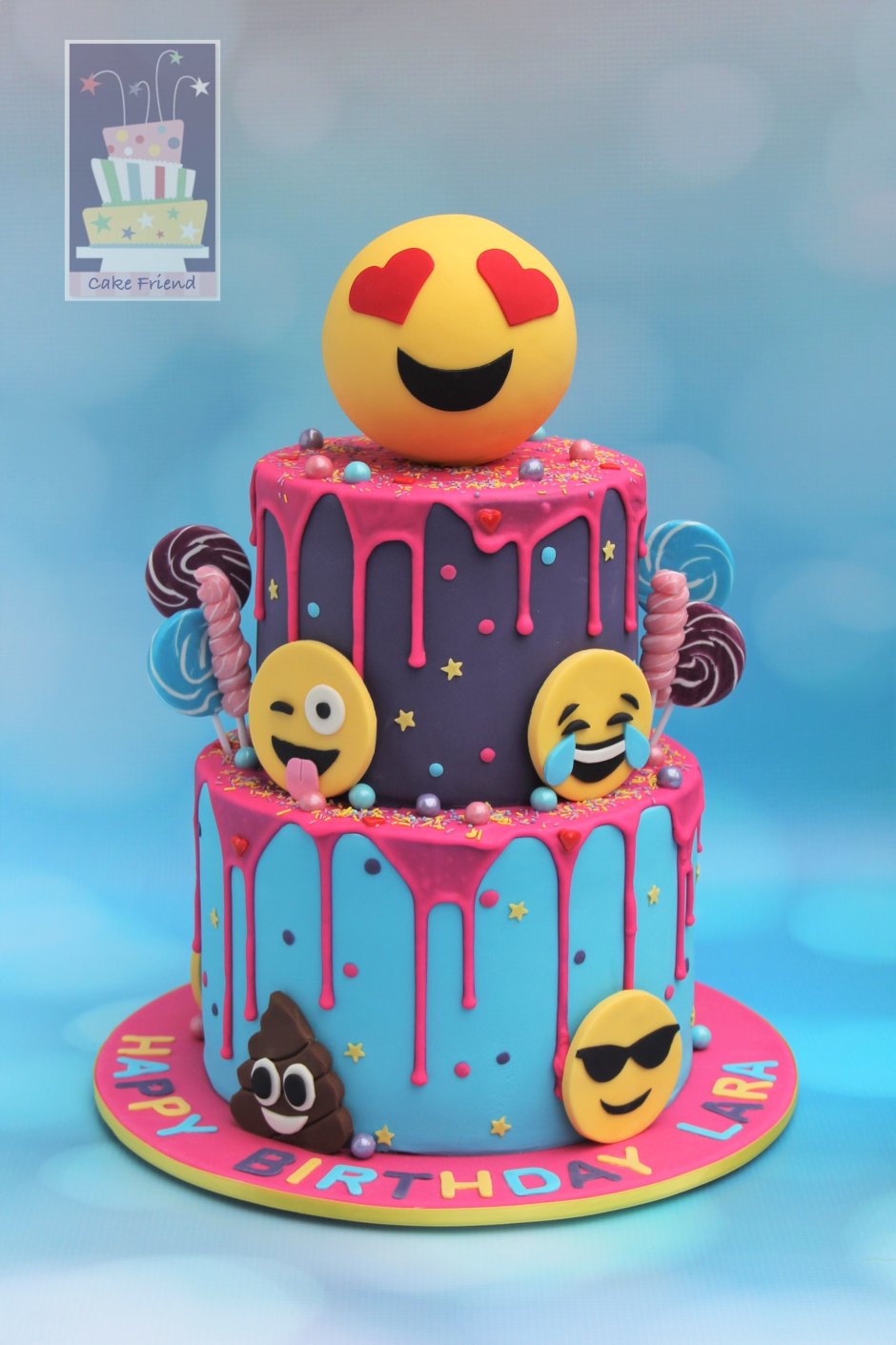 Торт ЭМОДЖИ на день рождения