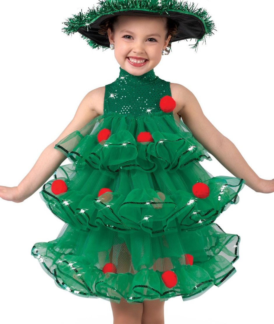 Платье елка для девочки
