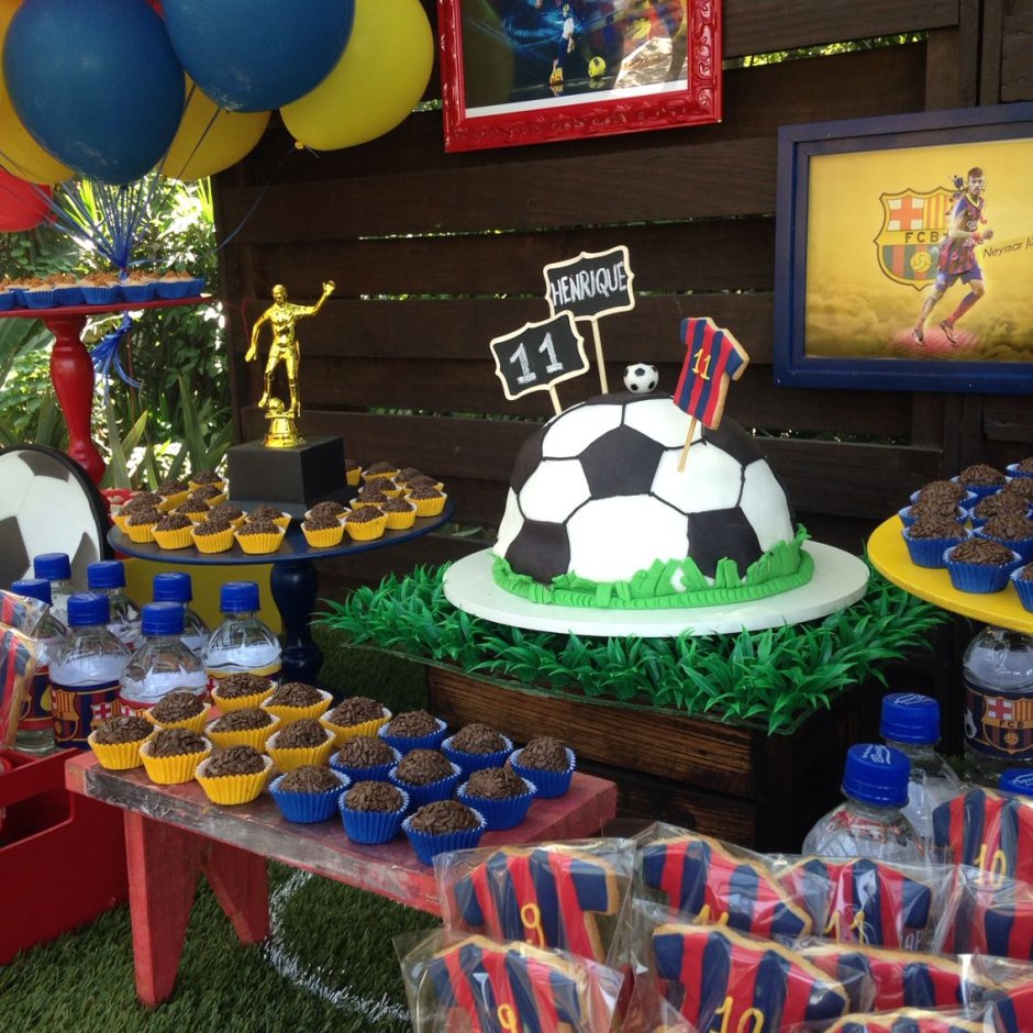 Детский день рождения тематика футбол